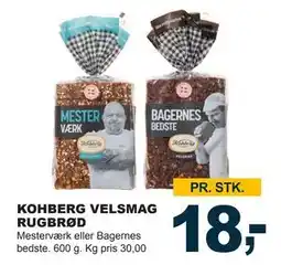 Let-Køb KOHBERG VELSMAG RUGBRØD, DKK 18 tilbud