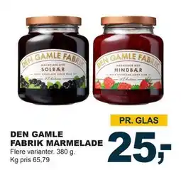 Let-Køb DEN GAMLE FABRIK MARMELADE, DKK 25 tilbud