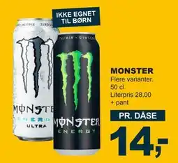 Let-Køb MONSTER, DKK 14 tilbud