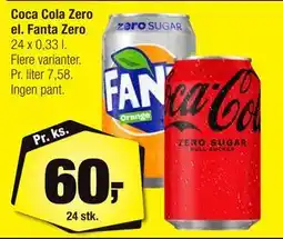 Calle Coca Cola Zero el. Fanta Zero, DKK 60 tilbud