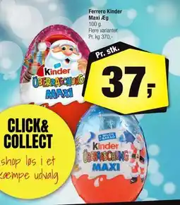 Calle Ferrero Kinder Maxi Æg, DKK 37 tilbud