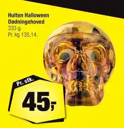 Calle Hulten Halloween Dødningehoved, DKK 45 tilbud