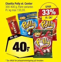 Calle Cloetta Polly el. Center, DKK 40 tilbud