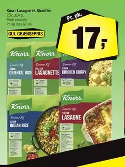 Calle Knorr Lasagne el. Risretter, DKK 17 tilbud