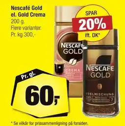 Calle Nescafé Gold el. Gold Crema, DKK 60 tilbud