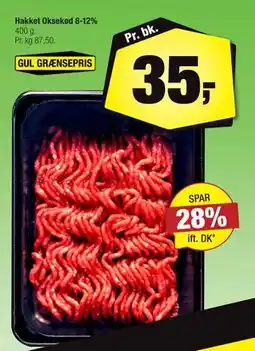 Calle Hakket Oksekød 8-12%, DKK 35 tilbud