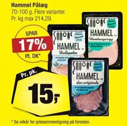 Calle Hammel Pålæg, DKK 15 tilbud