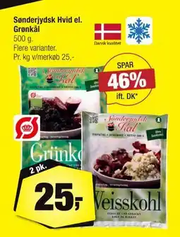 Calle Sønderjydsk Hvid el. Grønkål, DKK 25 tilbud