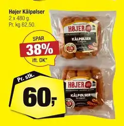 Calle Højer Kålpølser, DKK 60 tilbud