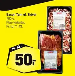 Calle Bacon Tern el. Skiver, DKK 50 tilbud