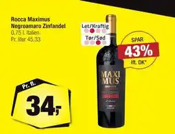 Calle Rocca Maximus Negroamaro Zinfandel, DKK 34 tilbud
