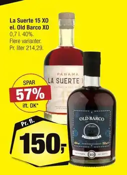 Calle La Suerte 15 XO el. Old Barco XO, DKK 150 tilbud