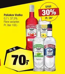 Calle Poliakov Vodka, DKK 70 tilbud
