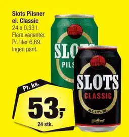 Calle Slots Pilsner el. Classic, DKK 53 tilbud