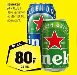 Calle Heineken, DKK 80 tilbud