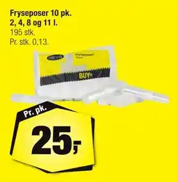 Calle Fryseposer 10 pk. 2, 4, 8 og 11 l., DKK 25 tilbud