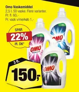 Calle Omo Vaskemiddel, DKK 150 tilbud