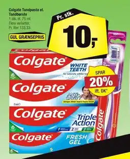 Calle Colgate Tandpasta el. Tandbørste, DKK 10 tilbud