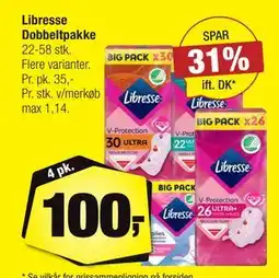 Calle Libresse Dobbeltpakke, DKK 100 tilbud