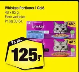 Calle Whiskas Portioner i Gelé, DKK 125 tilbud