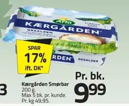 Fleggaard Kærgården Smørbar, DKK 9.99 tilbud