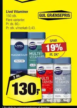 Calle Livol Vitaminer, DKK 130 tilbud