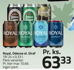 Fleggaard Royal, Odense el. Giraf, DKK 63.33 tilbud