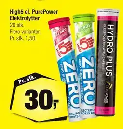 Calle High5 el. PurePower Elektrolytter, DKK 30 tilbud