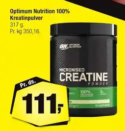 Calle Optimum Nutrition 100% Kreatinpulver, DKK 111 tilbud