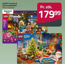 Fleggaard LEGO Friends el. City Julekalender, DKK 179.99 tilbud