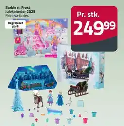 Fleggaard Barbie el. Frost Julekalender 2025, DKK 249.99 tilbud