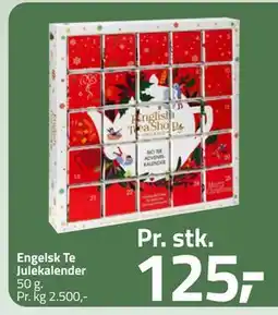 Fleggaard Engelsk Te Julekalender, DKK 125 tilbud