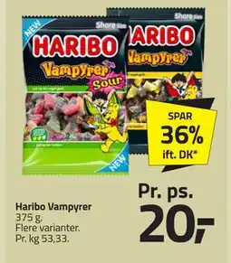 Fleggaard Haribo Vampyrer, DKK 20 tilbud