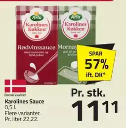 Fleggaard Karolines Sauce, DKK 11.11 tilbud