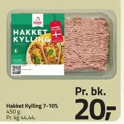 Fleggaard Hakket Kylling 7-10%, DKK 20 tilbud