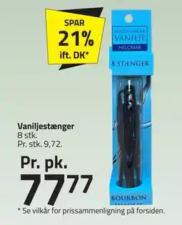 Fleggaard Vaniljestænger, DKK 77.77 tilbud