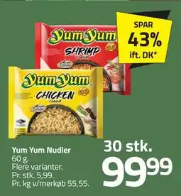 Fleggaard Yum Yum Nudler, DKK 99.99 tilbud