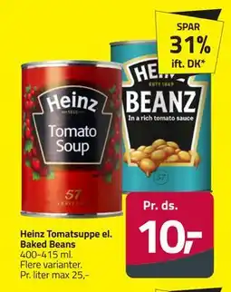 Fleggaard Heinz Tomatsuppe el. Baked Beans, DKK 10 tilbud