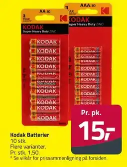 Fleggaard Kodak Batterier, DKK 15 tilbud