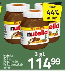 Fleggaard Nutella, DKK 114.99 tilbud