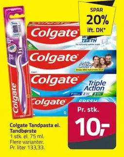 Fleggaard Colgate Tandpasta el. Tandbørste, DKK 10 tilbud
