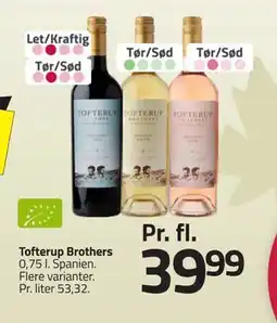 Fleggaard Tofterup Brothers, DKK 39.99 tilbud