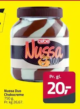 Fleggaard Nussa Duo Chokocreme, DKK 20 tilbud