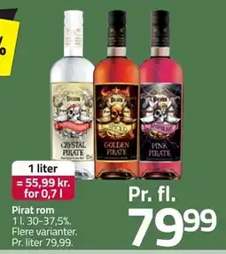 Fleggaard Pirat rom, DKK 79.99 tilbud