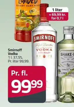 Fleggaard Smirnoff Vodka, DKK 99.99 tilbud