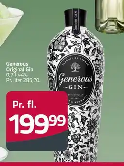 Fleggaard Generous Original Gin, DKK 199.99 tilbud