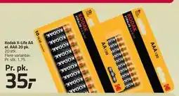 Fleggaard Kodak X-Life AA el. AAA 20 pk., DKK 35 tilbud