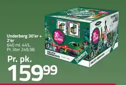 Fleggaard Underberg 30’er + 2’er, DKK 159.99 tilbud