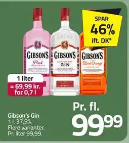 Fleggaard Gibson’s Gin, DKK 99.99 tilbud