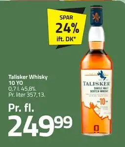 Fleggaard Talisker Whisky 10 YO, DKK 249.99 tilbud
